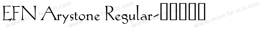 EFN Arystone Regular字体转换